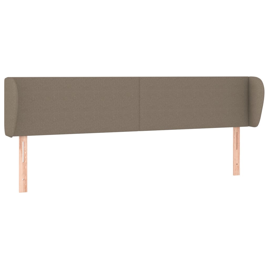 Tête de lit avec oreilles Taupe 203x23x78/88 cm Tissu - XIOS