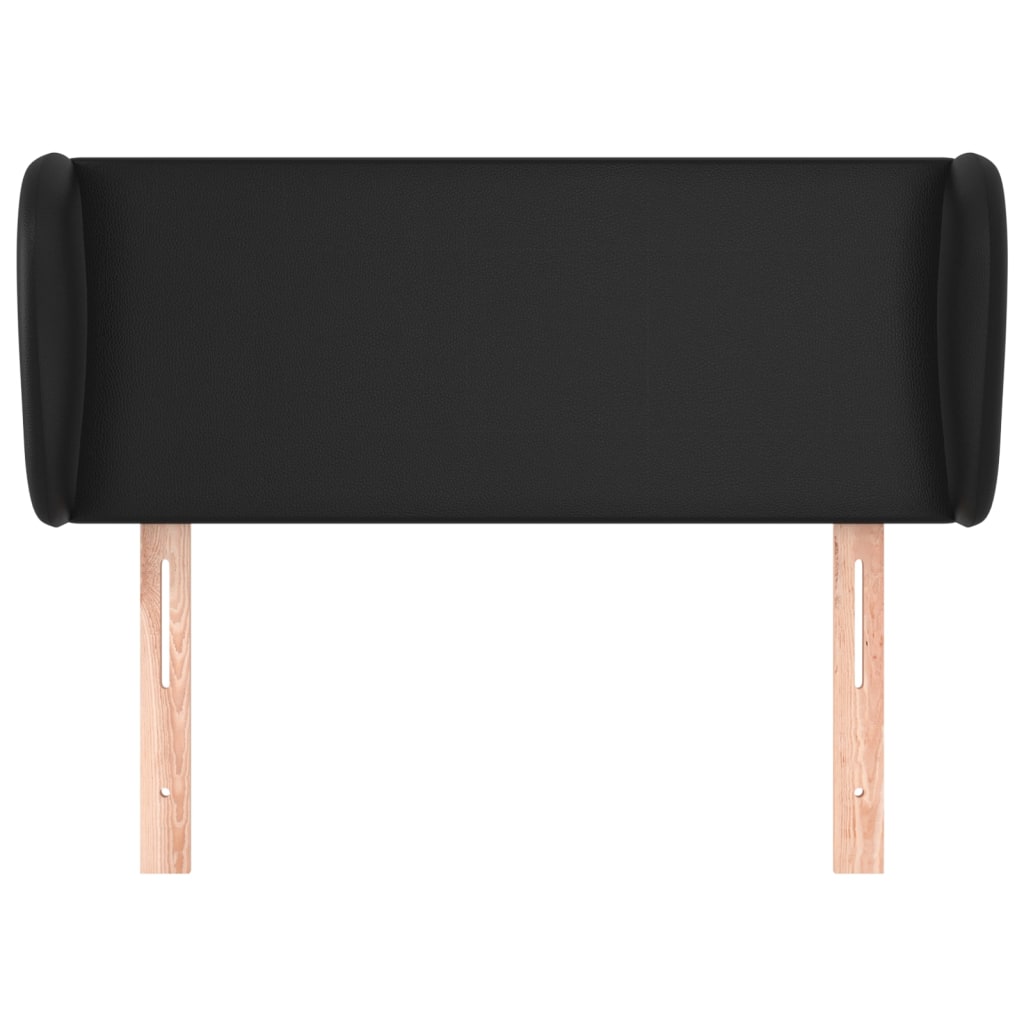 Tête de lit avec oreilles Noir 83x23x78/88 cm Similicuir - XIOS
