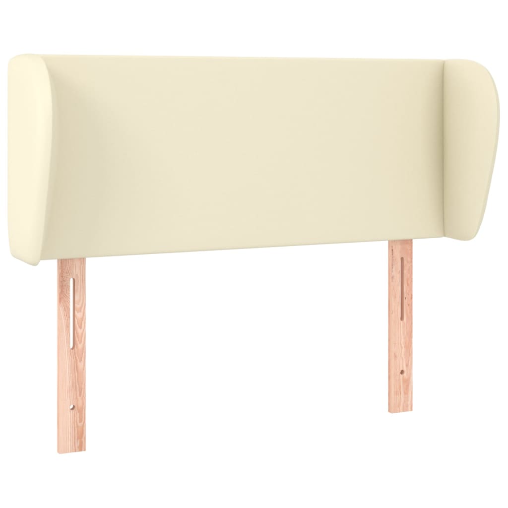 Tête de lit avec oreilles Crème 83x23x78/88 cm Similicuir - XIOS