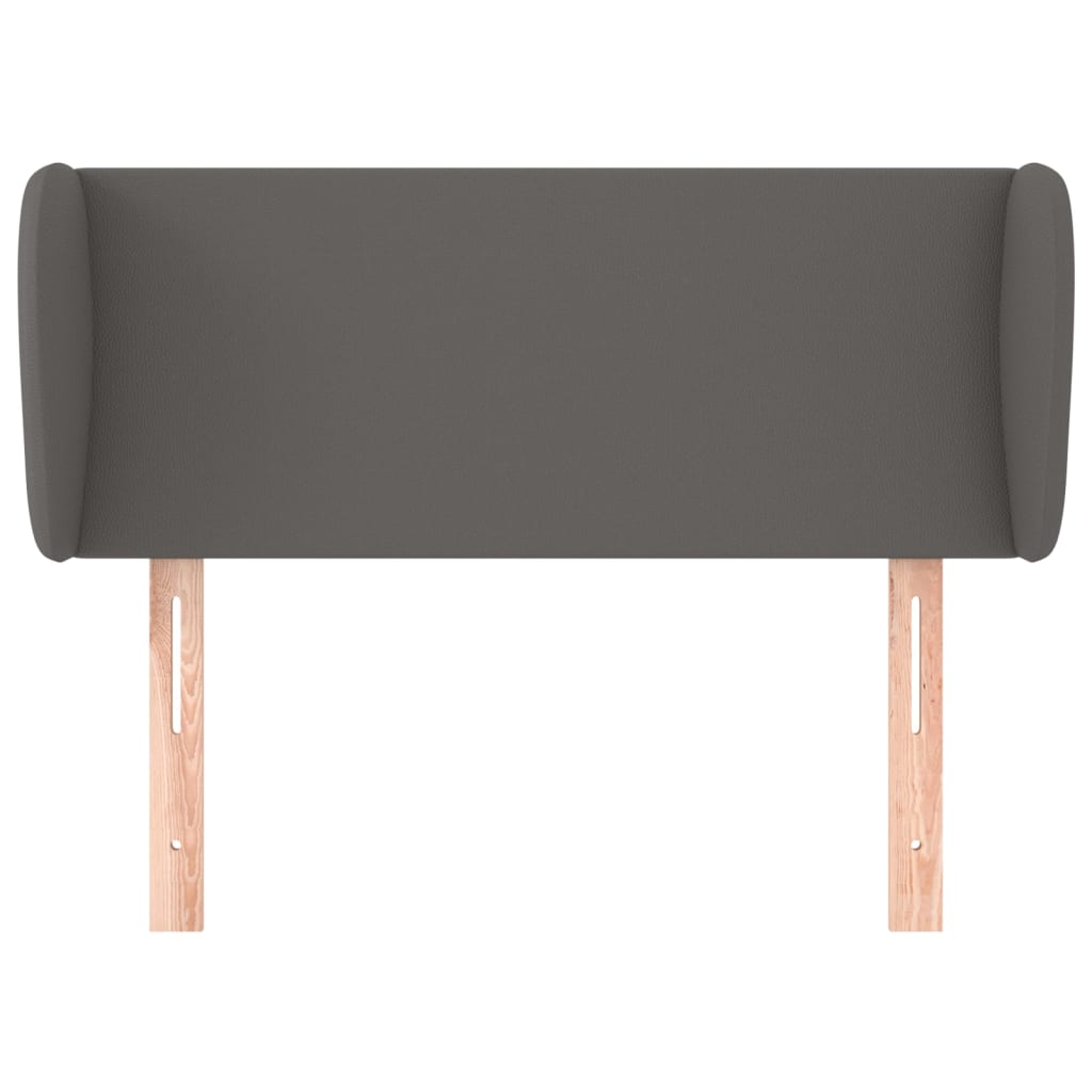 Tête de lit avec oreilles Gris 83x23x78/88 cm Similicuir Têtes et pieds de lit vidaXL