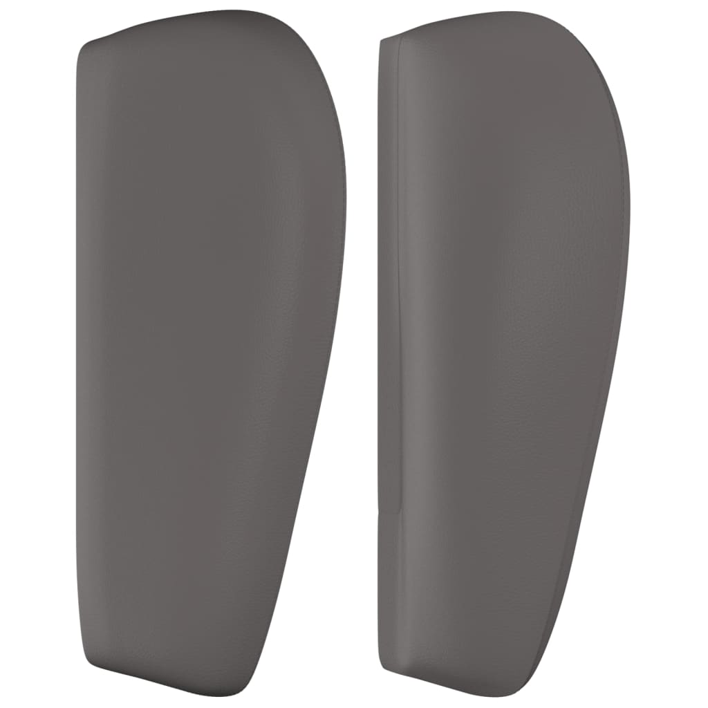 Tête de lit avec oreilles Gris 83x23x78/88 cm Similicuir Têtes et pieds de lit vidaXL