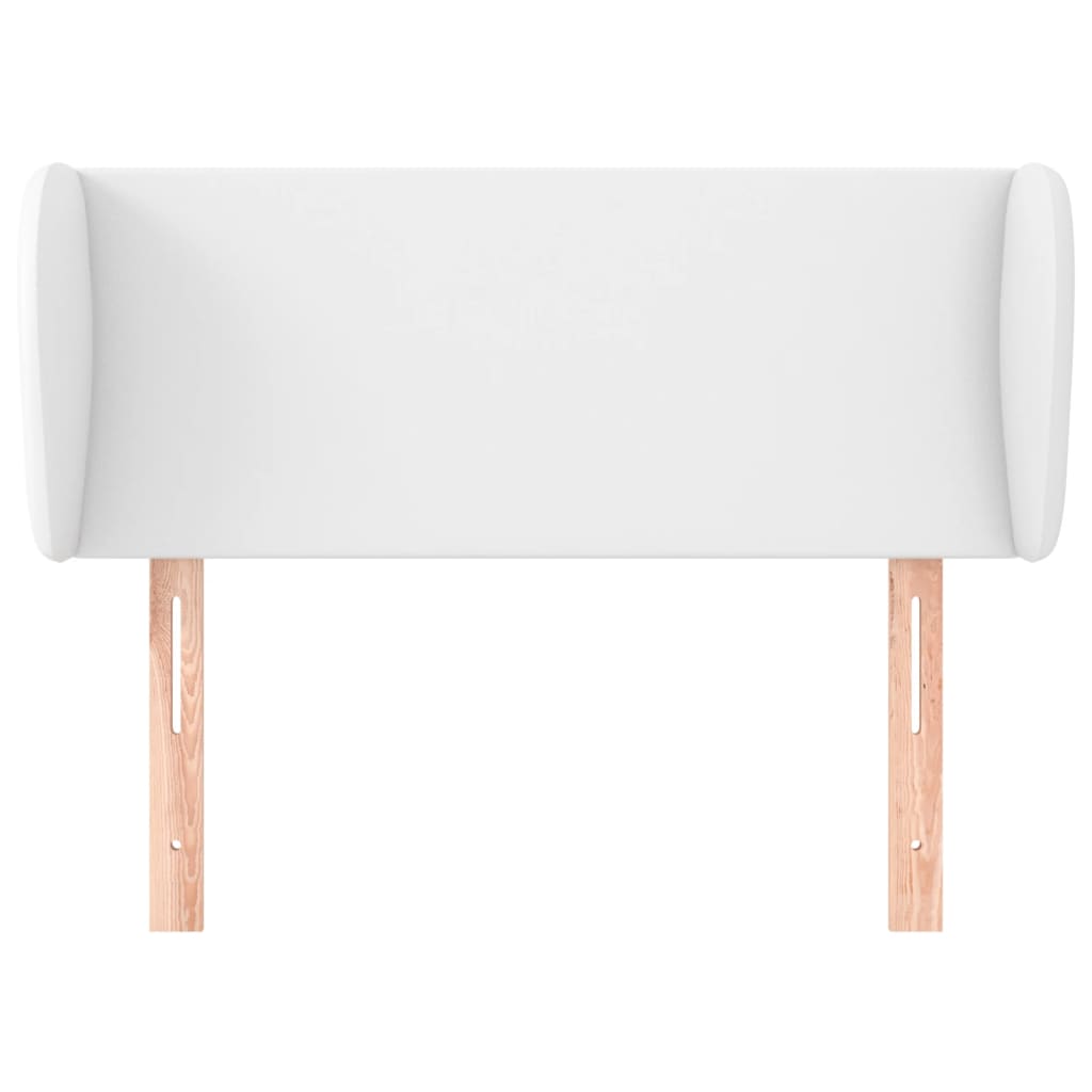 Tête de lit avec oreilles Blanc 93x23x78/88 cm Similicuir - XIOS