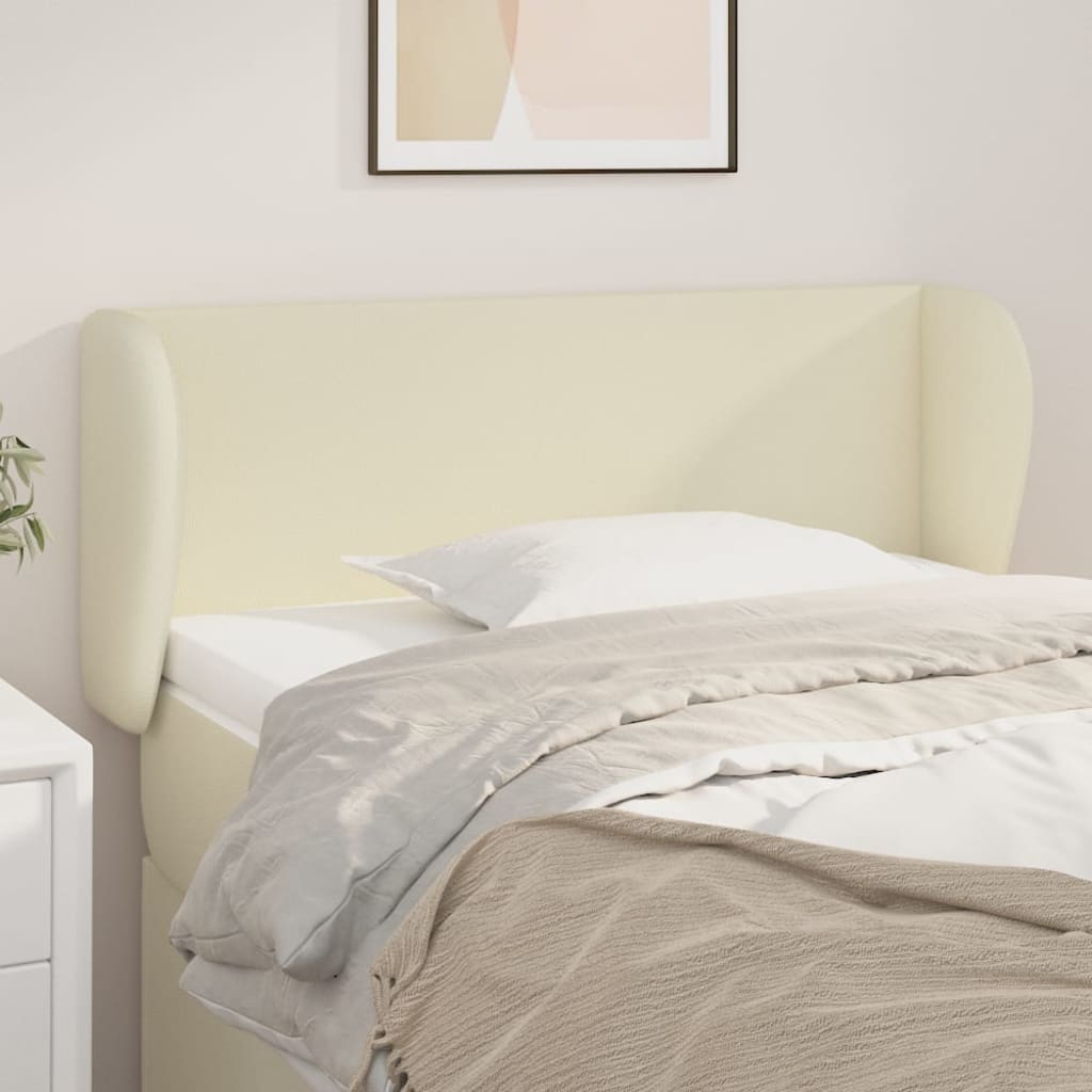 Tête de lit avec oreilles Crème 93x23x78/88 cm Similicuir - XIOS