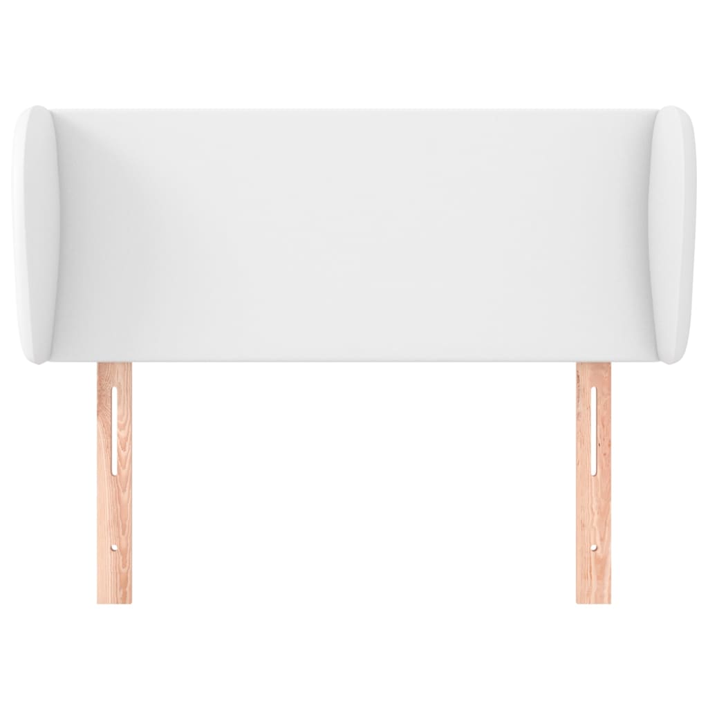 Tête de lit avec oreilles Blanc 103x23x78/88 cm Similicuir - XIOS