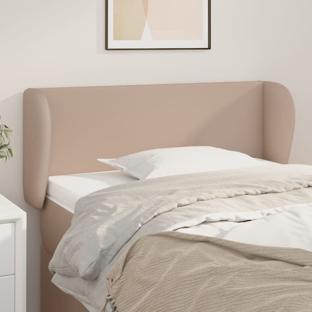 Tête de lit avec oreilles Cappuccino 103x23x78/88 cm Similicuir - XIOS