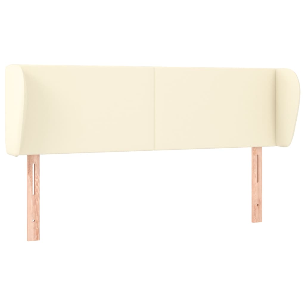Tête de lit avec oreilles Crème 147x23x78/88 cm Similicuir - XIOS