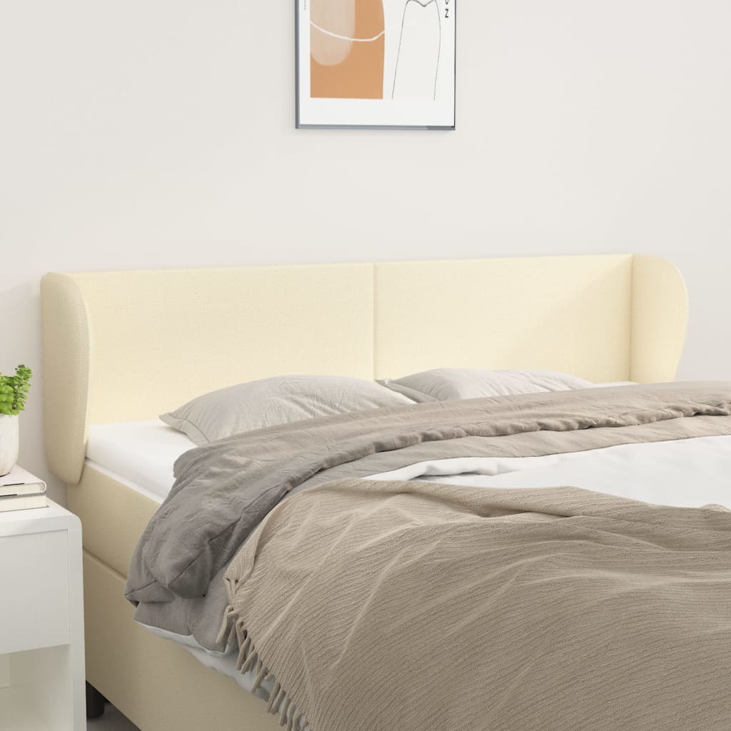 Tête de lit avec oreilles Crème 147x23x78/88 cm Similicuir - XIOS