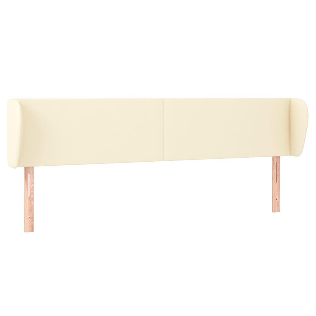 Tête de lit avec oreilles Crème 183x23x78/88 cm Similicuir - XIOS