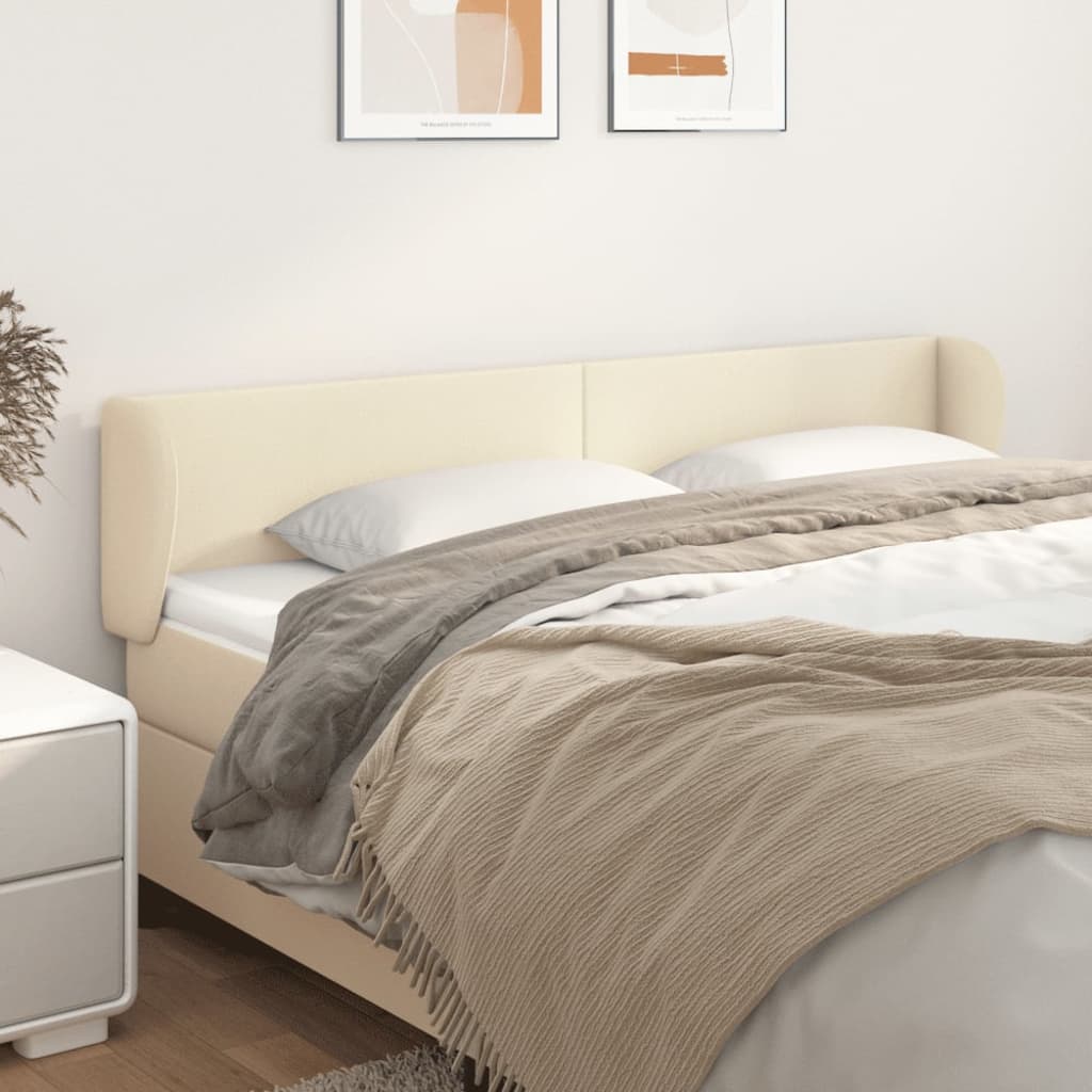 Tête de lit avec oreilles Crème 183x23x78/88 cm Similicuir - XIOS