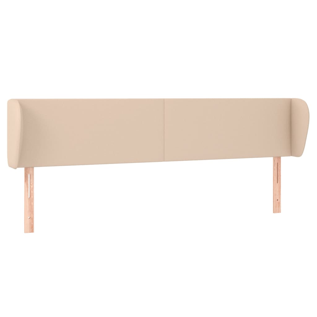 Tête de lit avec oreilles Cappuccino 203x23x78/88 cm Similicuir - XIOS