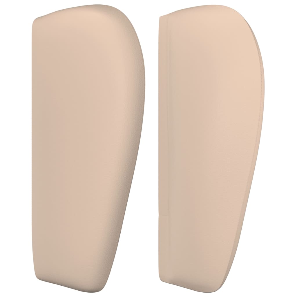 Tête de lit avec oreilles Cappuccino 203x23x78/88 cm Similicuir - XIOS
