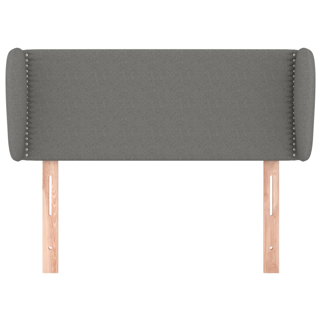 Tête de lit avec oreilles Gris foncé 93x23x78/88 cm Tissu - XIOS