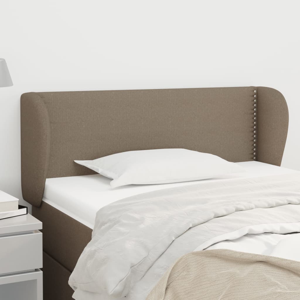 Tête de lit avec oreilles Taupe 93x23x78/88 cm Tissu - XIOS
