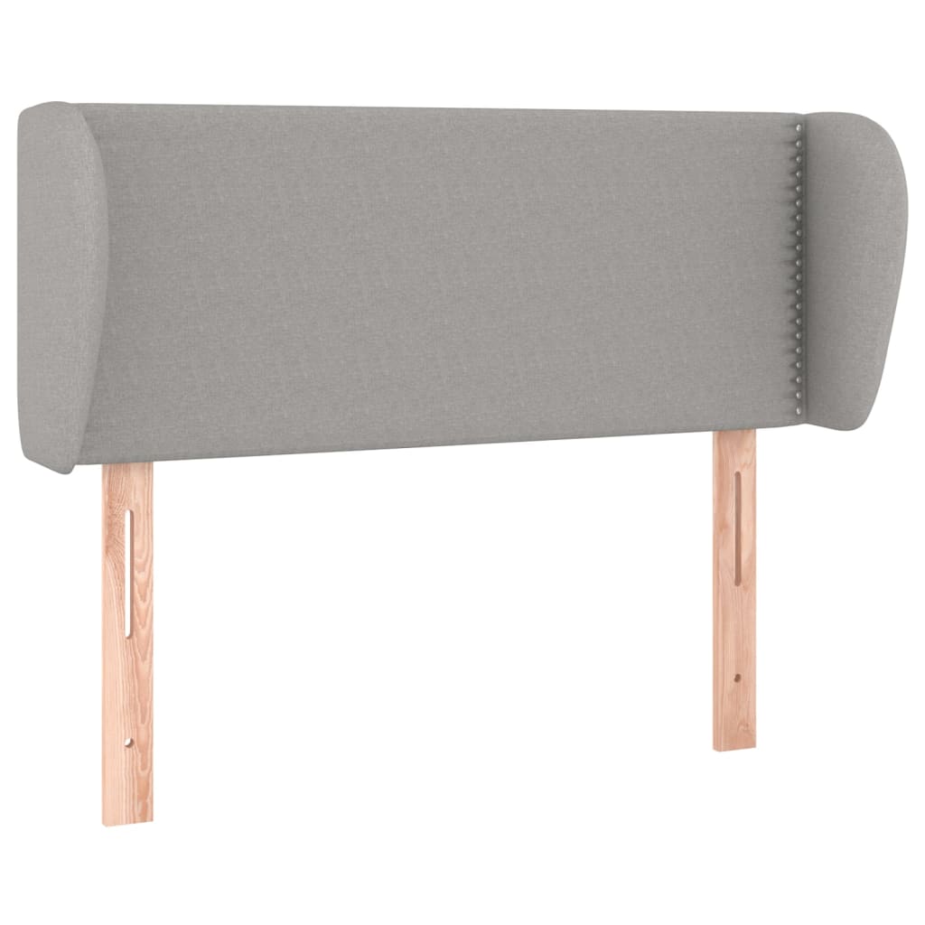 Tête de lit avec oreilles Gris clair 103x23x78/88 cm Tissu - XIOS