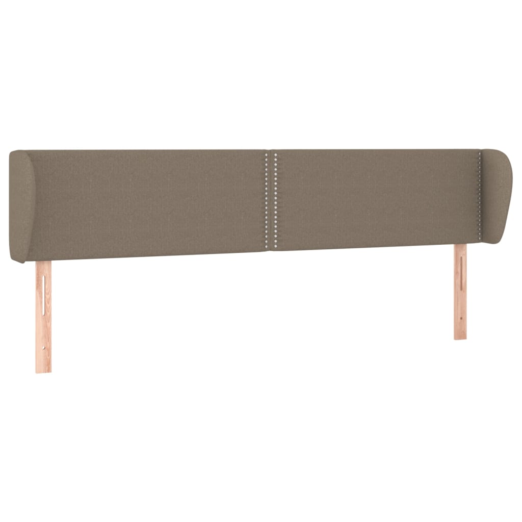 Tête de lit avec oreilles Taupe 183x23x78/88 cm Tissu - XIOS