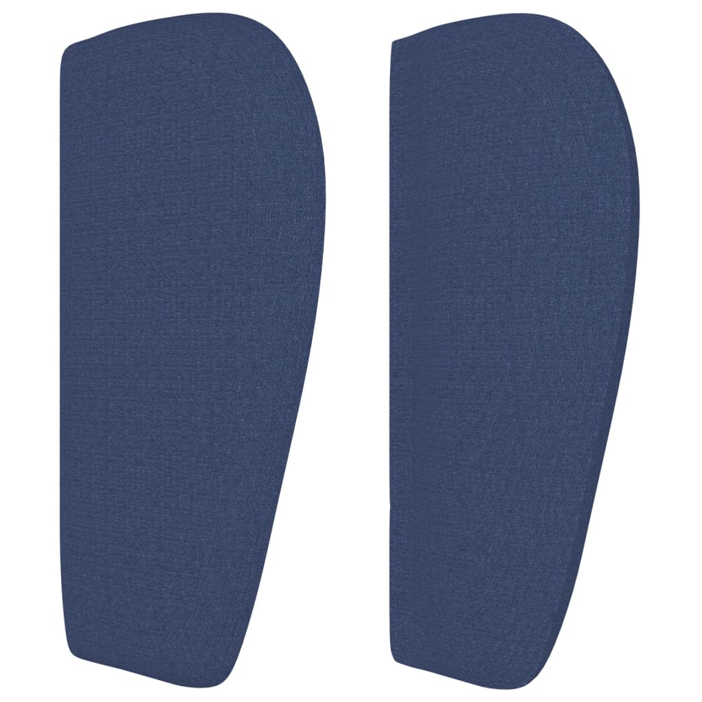 Tête de lit avec oreilles Bleu 183x23x78/88 cm Tissu - XIOS