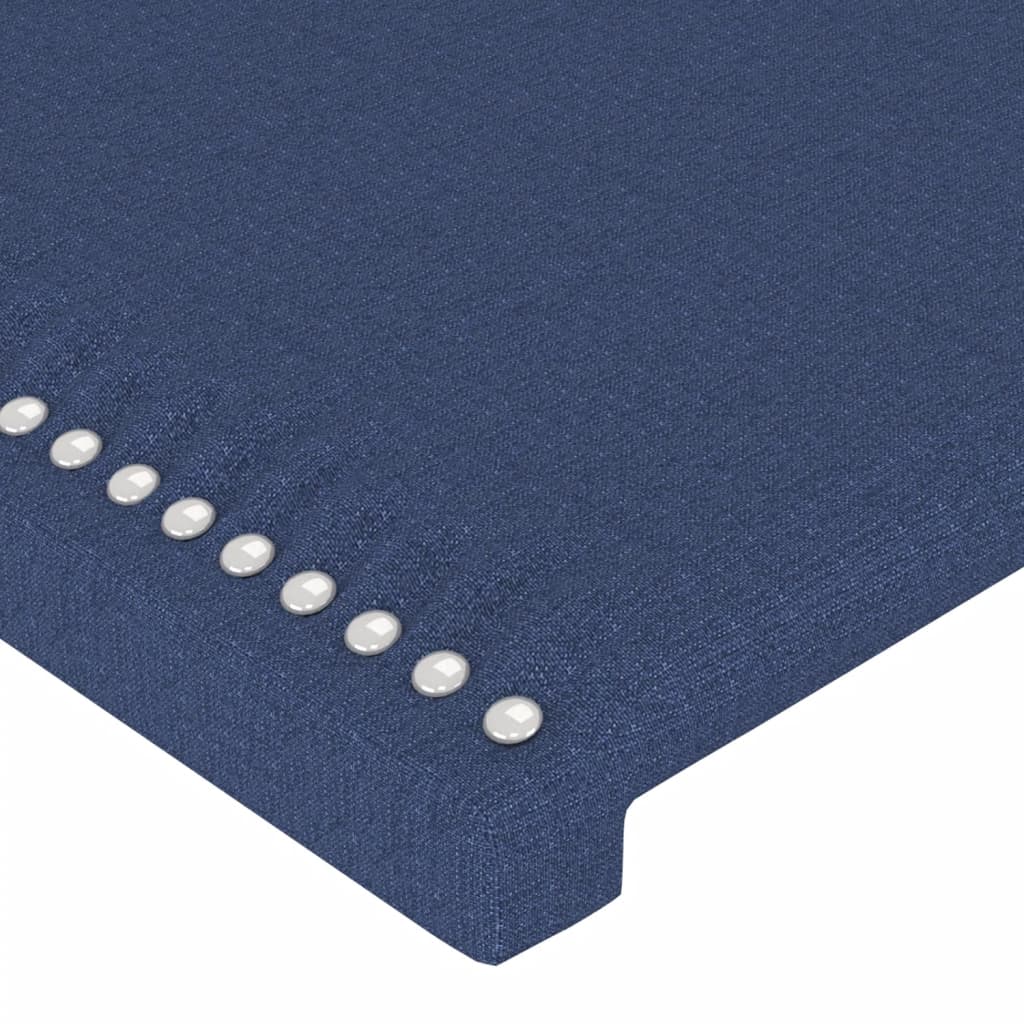 Tête de lit avec oreilles Bleu 183x23x78/88 cm Tissu - XIOS