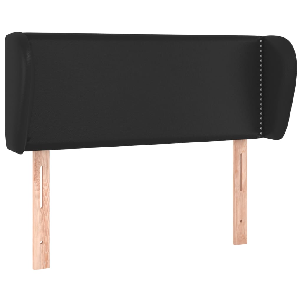 Tête de lit avec oreilles Noir 93x23x78/88 cm Similicuir - XIOS