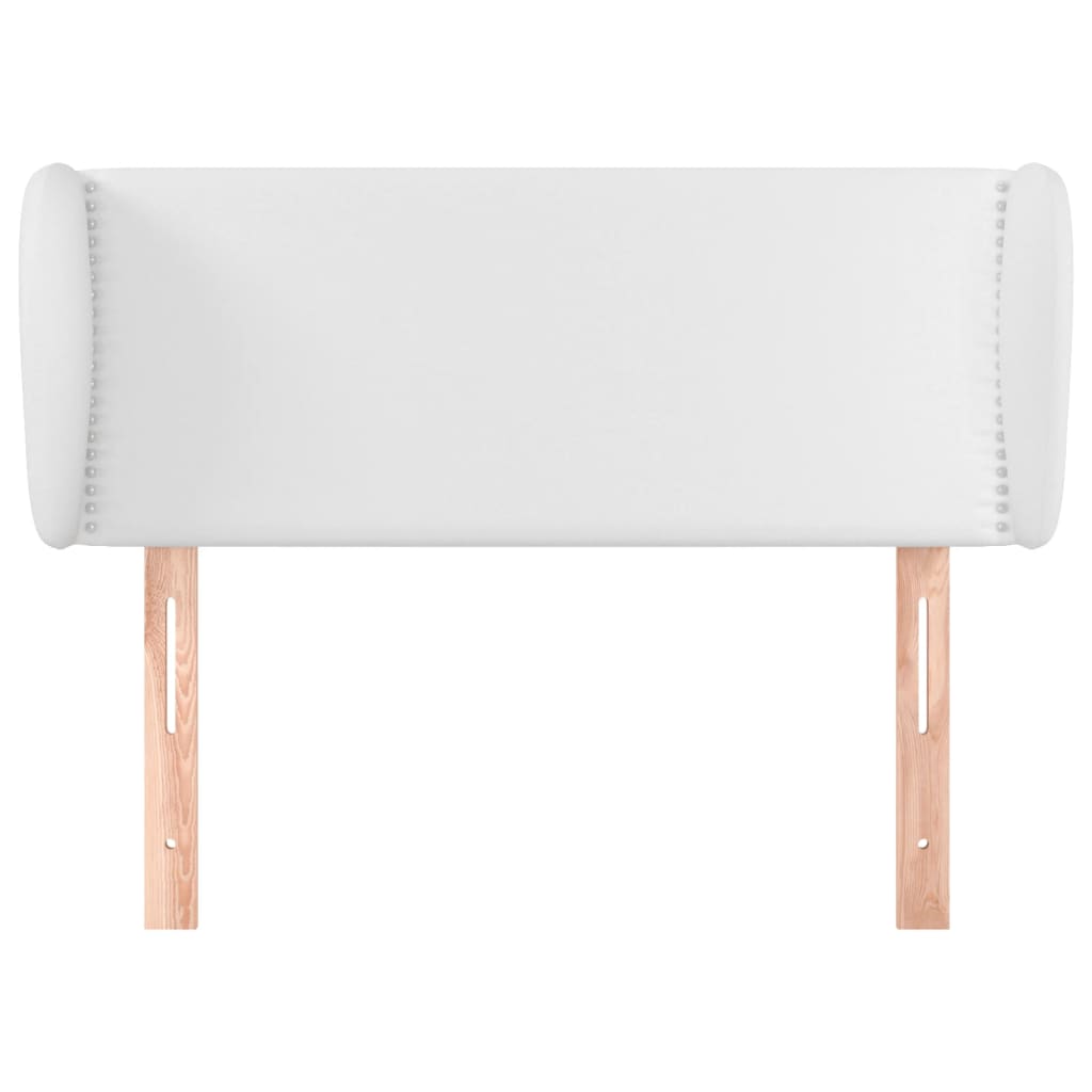 Tête de lit avec oreilles Blanc 103x23x78/88 cm Similicuir - XIOS