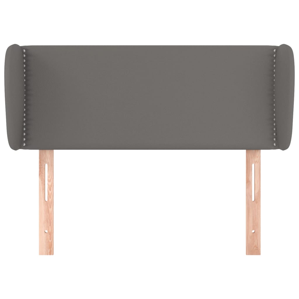 Tête de lit avec oreilles Gris 103x23x78/88 cm Similicuir Têtes et pieds de lit vidaXL