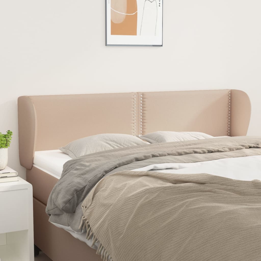 Tête de lit avec oreilles Cappuccino 147x23x78/88 cm Similicuir - XIOS