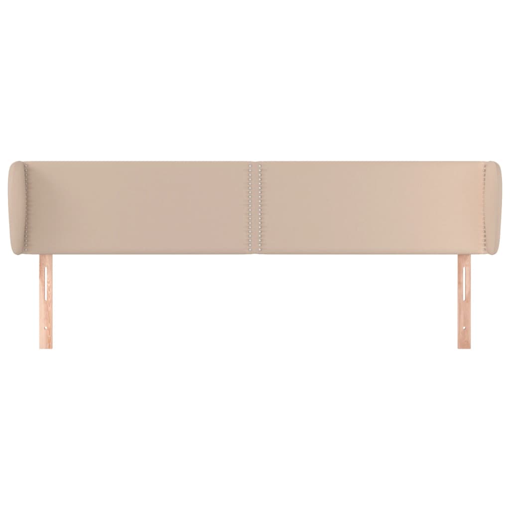 Tête de lit avec oreilles Cappuccino 183x23x78/88 cm Similicuir - XIOS