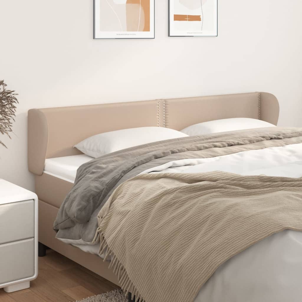 Tête de lit avec oreilles Cappuccino 183x23x78/88 cm Similicuir - XIOS