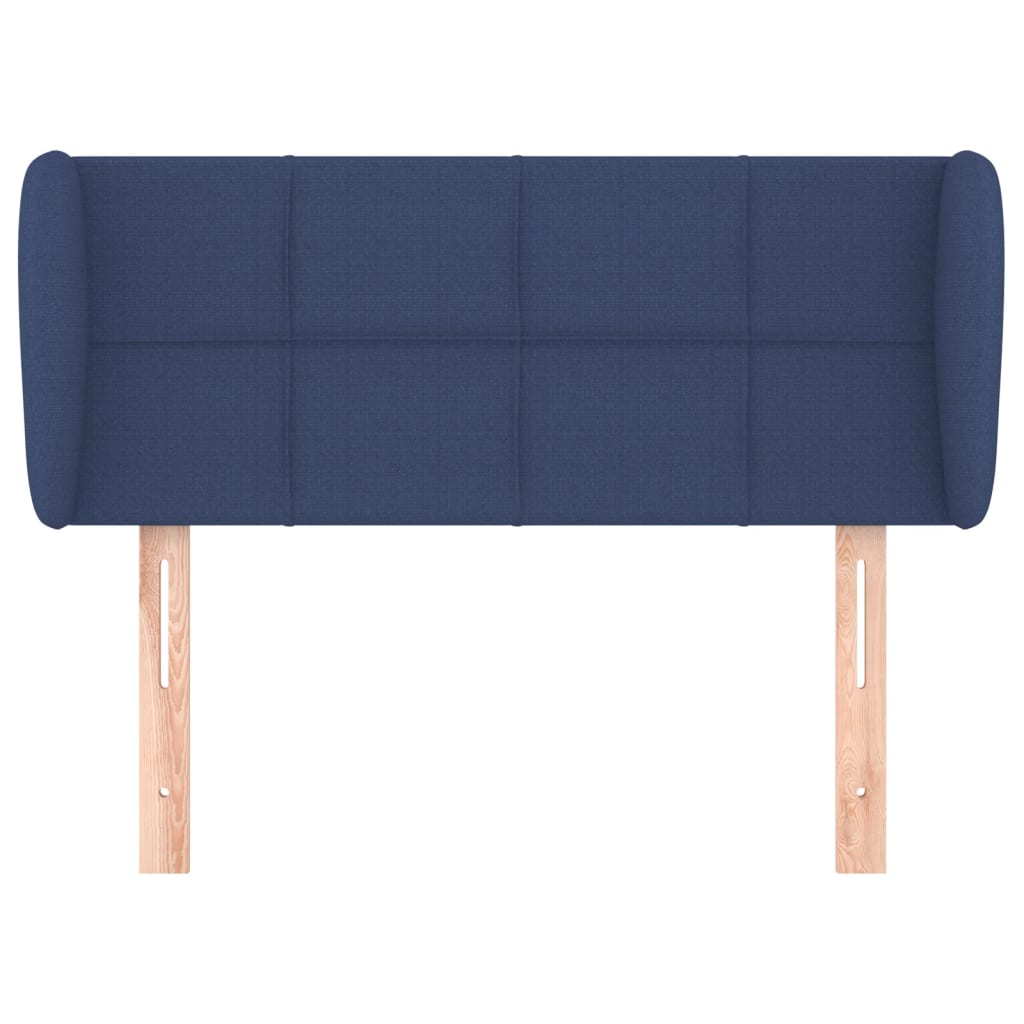 Tête de lit avec oreilles Bleu 83x23x78/88 cm Tissu - XIOS