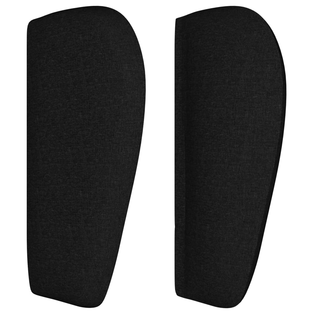 Tête de lit avec oreilles Noir 103x23x78/88 cm Tissu - XIOS