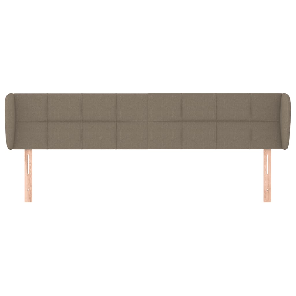 Tête de lit avec oreilles Taupe 163x23x78/88 cm Tissu - XIOS