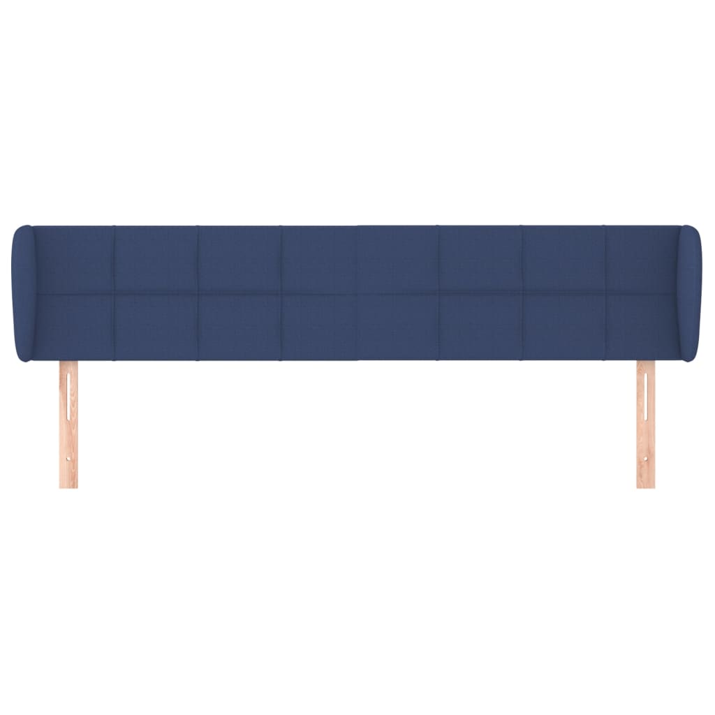 Tête de lit avec oreilles Bleu 183x23x78/88 cm Tissu - XIOS