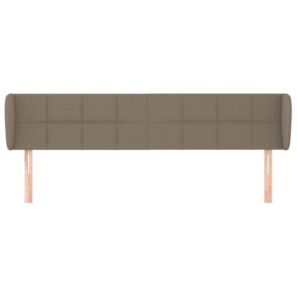 Tête de lit avec oreilles Taupe 203x23x78/88 cm Tissu - XIOS