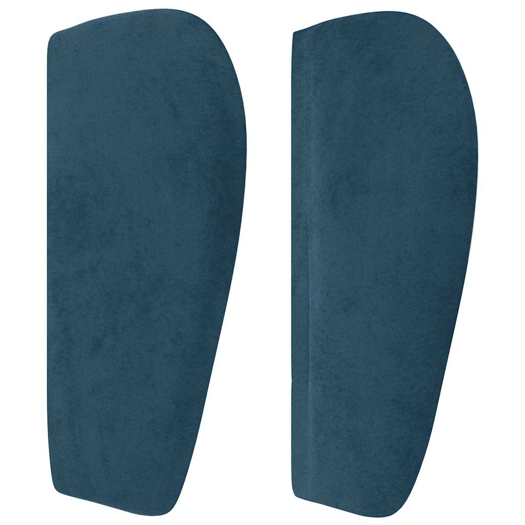 Tête de lit avec oreilles Bleu foncé 93x23x78/88 cm Velours - XIOS