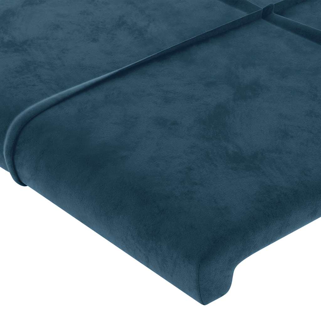 Tête de lit avec oreilles Bleu foncé 93x23x78/88 cm Velours - XIOS