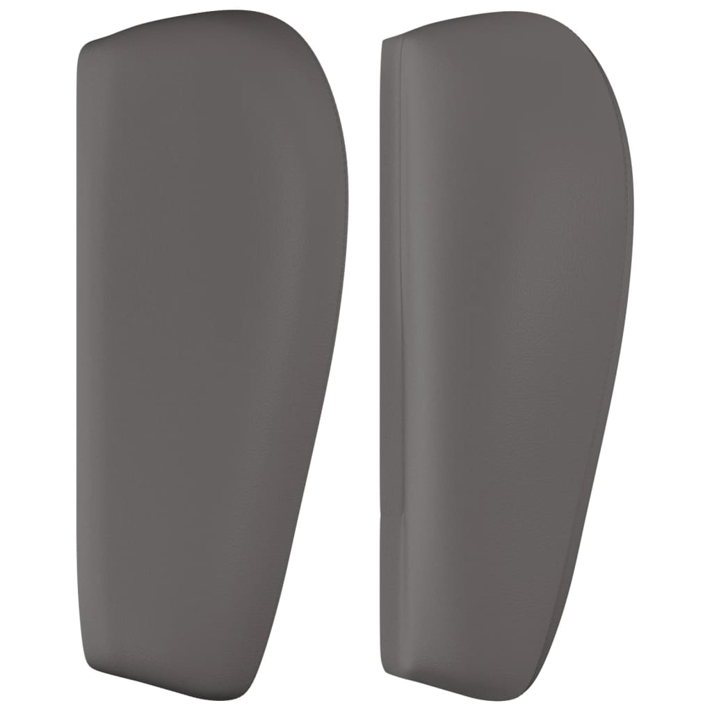 Tête de lit avec oreilles Gris 83x23x78/88 cm Similicuir Têtes et pieds de lit vidaXL