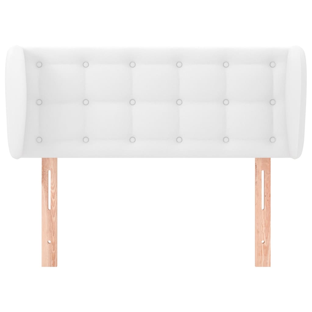 Tête de lit avec oreilles Blanc 93x23x78/88 cm Similicuir - XIOS