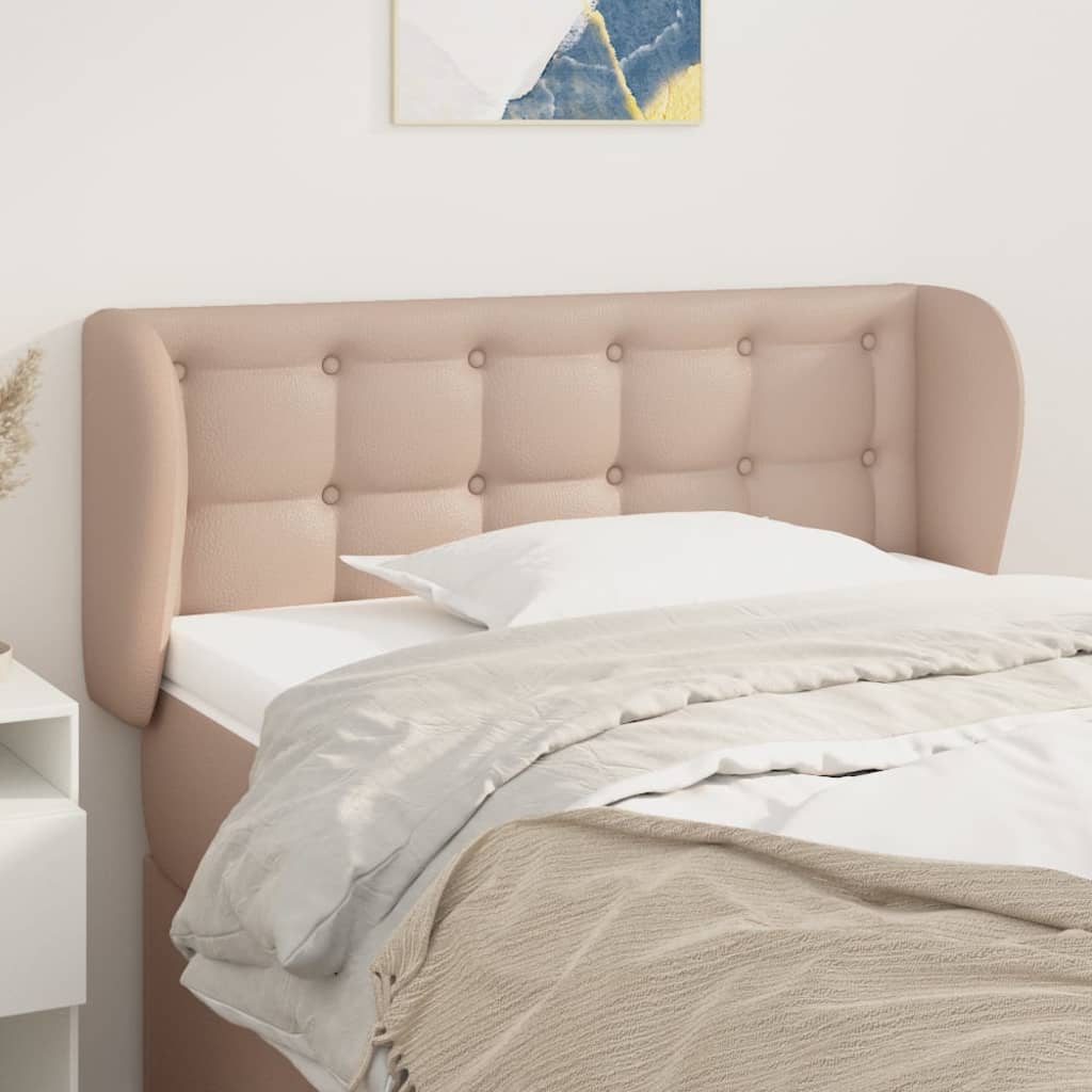 Tête de lit avec oreilles Cappuccino 103x23x78/88 cm Similicuir - XIOS