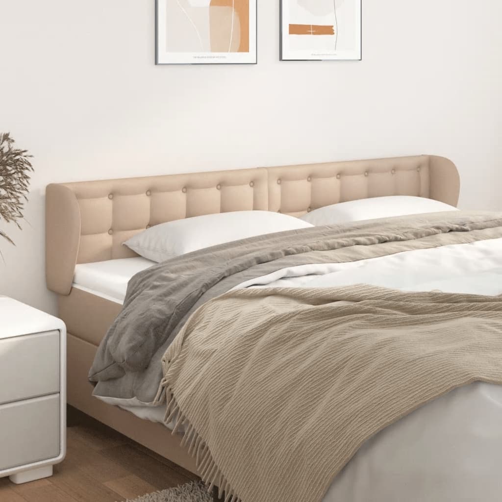 Tête de lit avec oreilles Cappuccino 163x23x78/88 cm Similicuir - XIOS