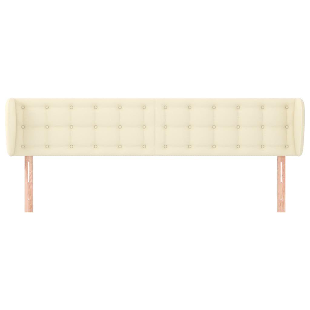 Tête de lit avec oreilles Crème 203x23x78/88 cm Similicuir - XIOS
