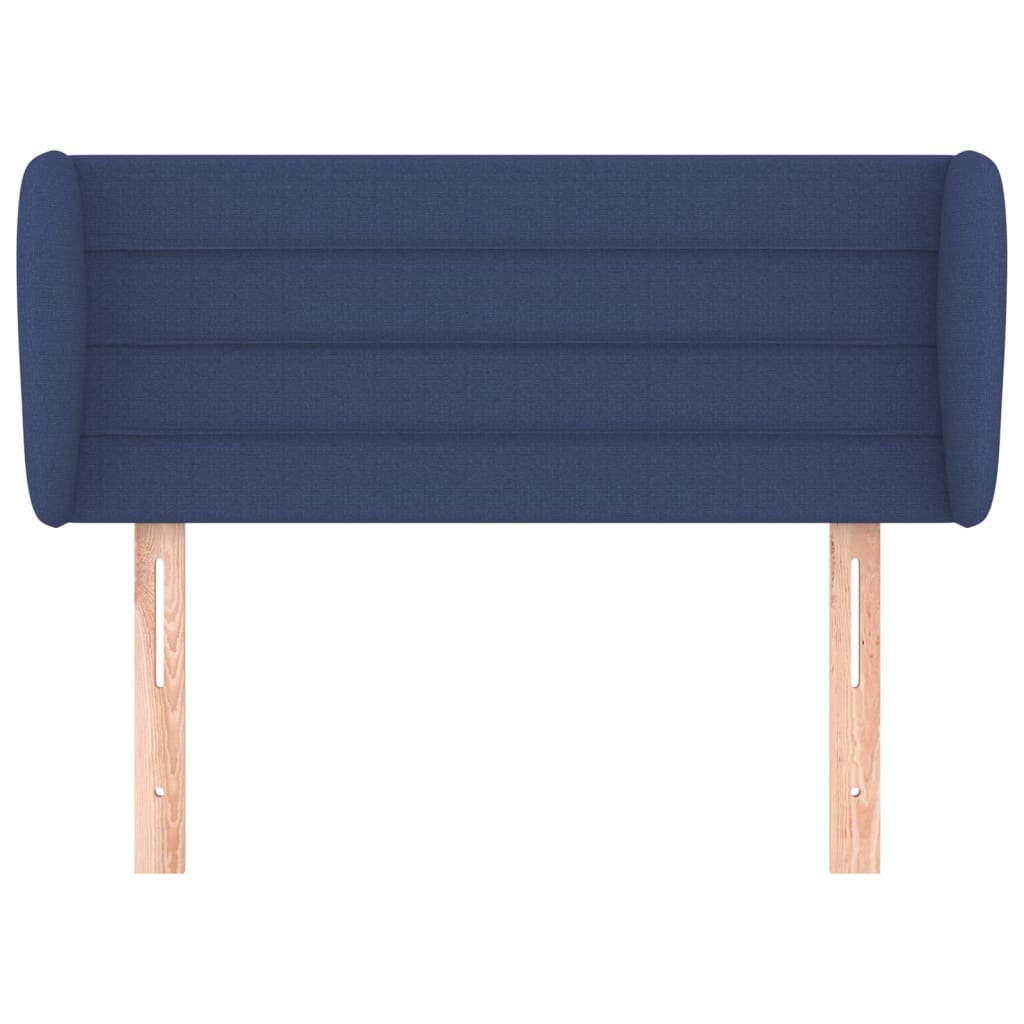 Tête de lit avec oreilles Bleu 93x23x78/88 cm Tissu - XIOS