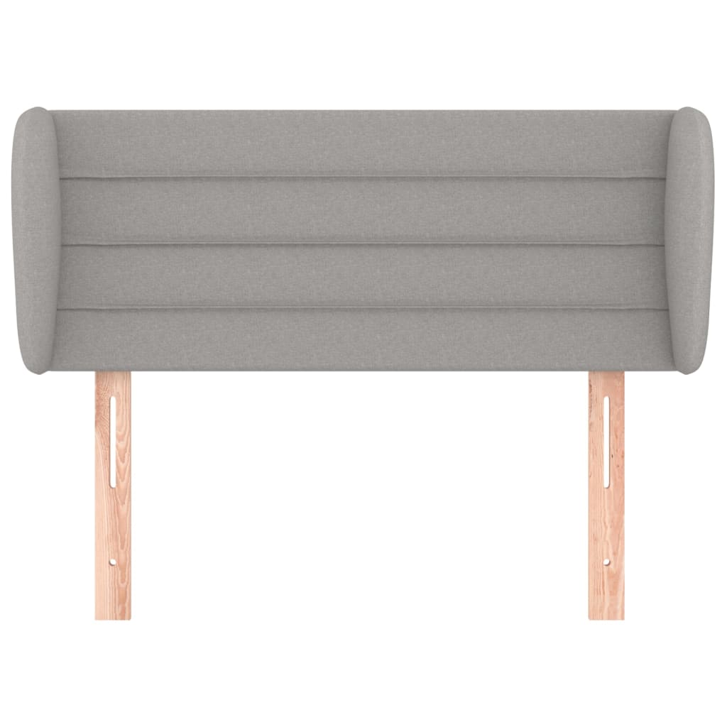 Tête de lit avec oreilles Gris clair 103x23x78/88 cm Tissu - XIOS