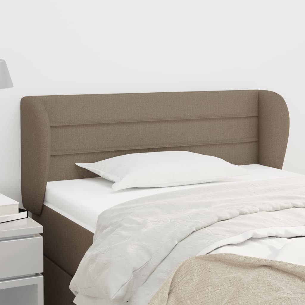 Tête de lit avec oreilles Taupe 103x23x78/88 cm Tissu - XIOS