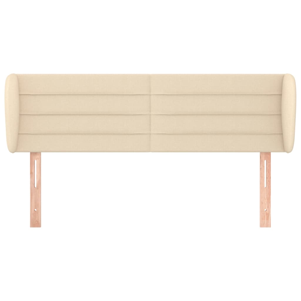 Tête de lit avec oreilles Crème 147x23x78/88 cm Tissu - XIOS