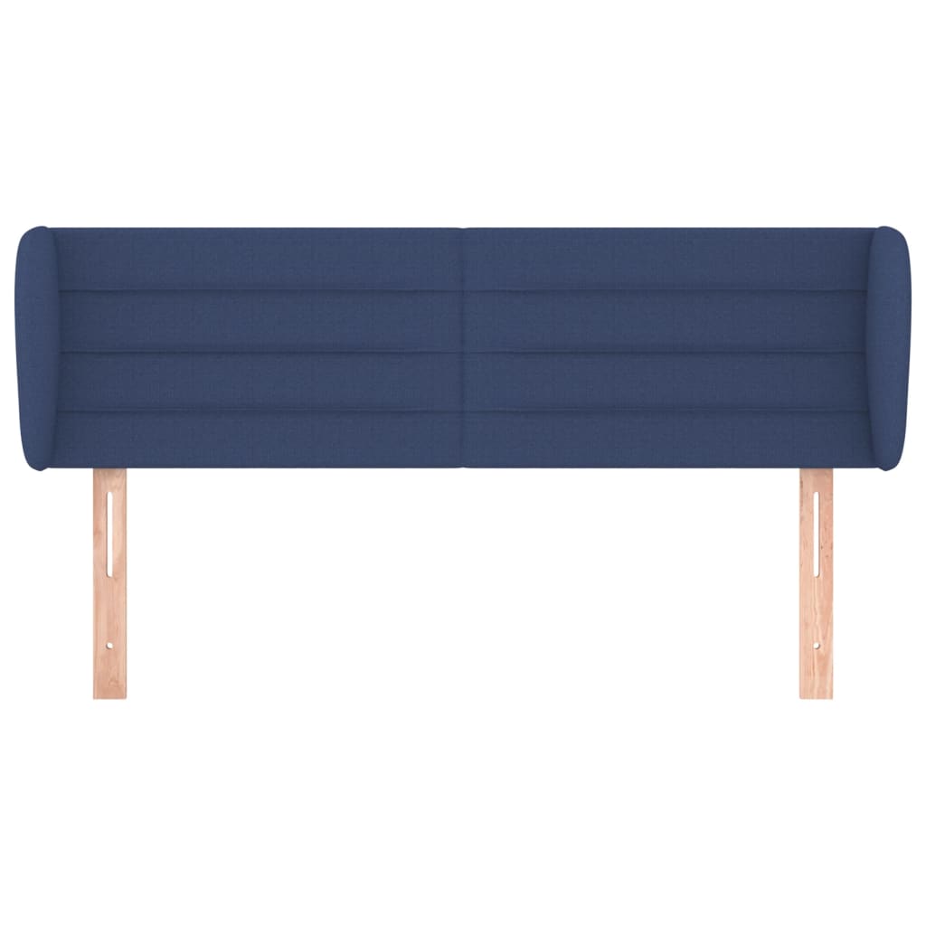Tête de lit avec oreilles Bleu 147x23x78/88 cm Tissu - XIOS