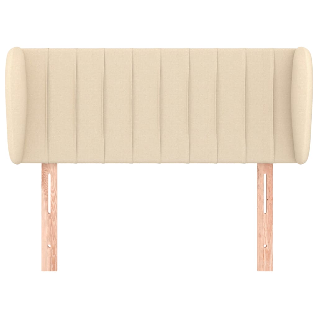 Tête de lit avec oreilles Crème 93x23x78/88 cm Tissu - XIOS