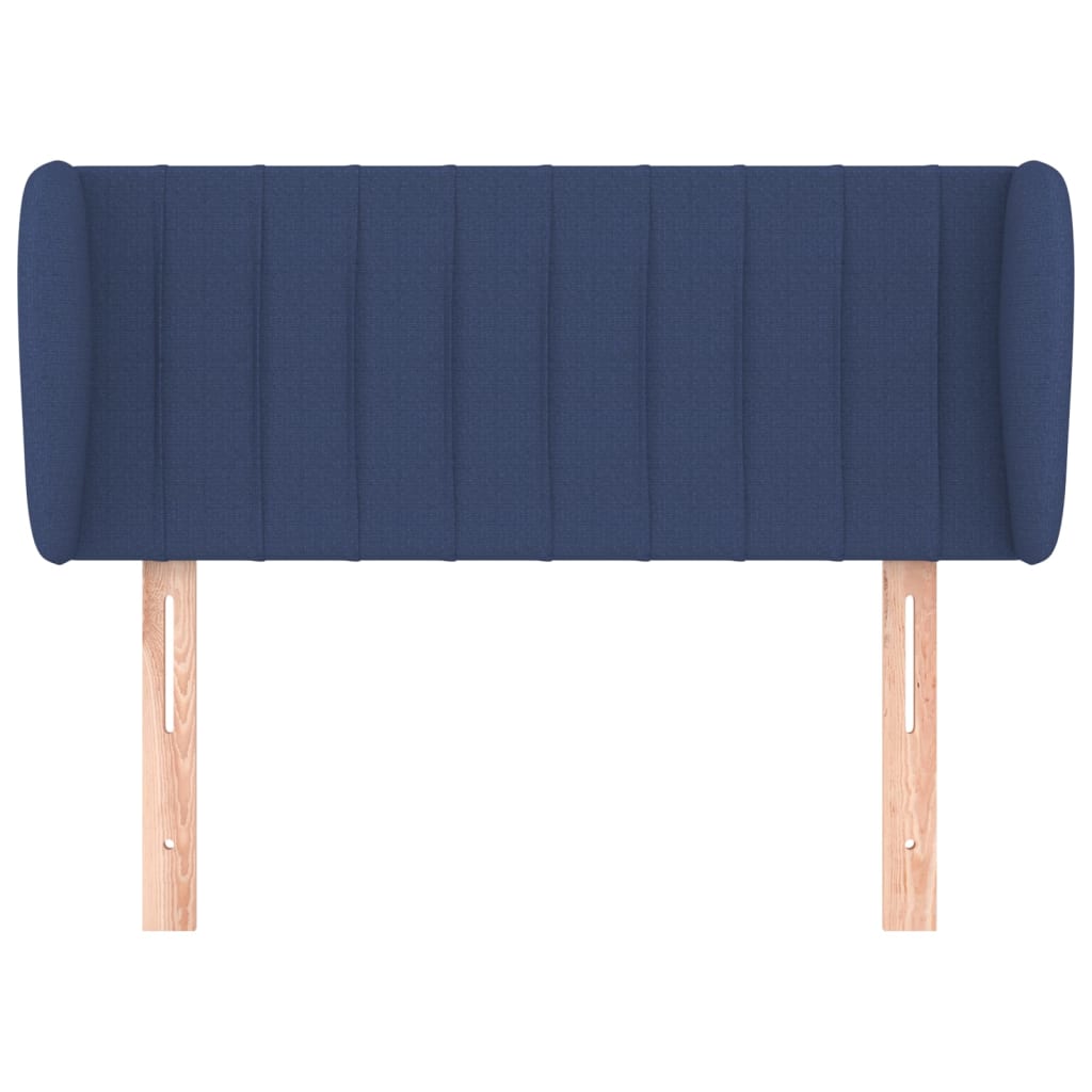 Tête de lit avec oreilles Bleu 103x23x78/88 cm Tissu - XIOS
