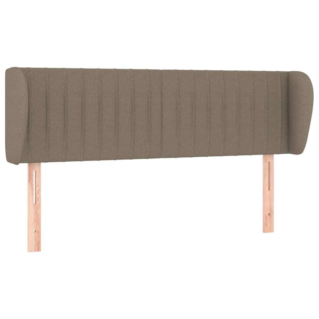 Tête de lit avec oreilles Taupe 147x23x78/88 cm Tissu - XIOS