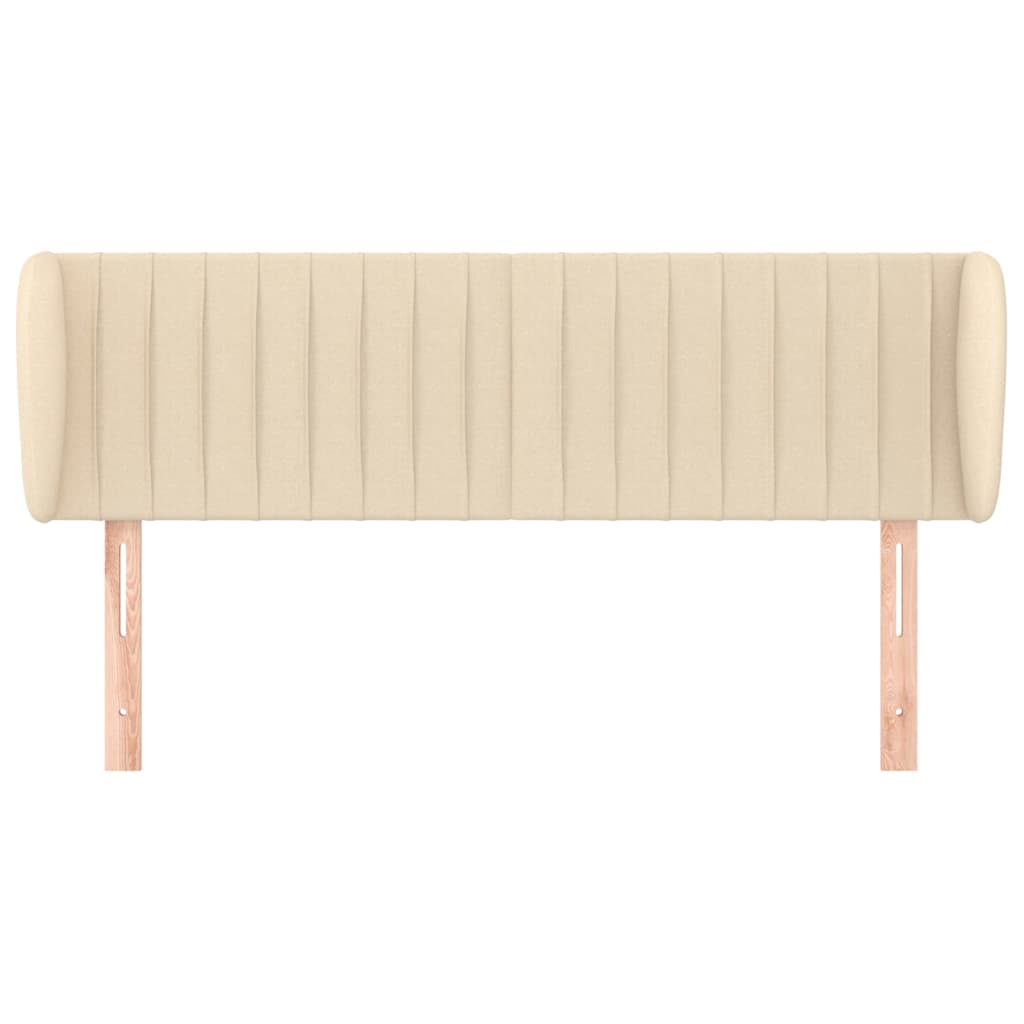 Tête de lit avec oreilles Crème 147x23x78/88 cm Tissu - XIOS