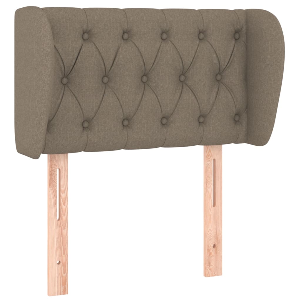 Tête de lit avec oreilles Taupe 83x23x78/88 cm Tissu - XIOS