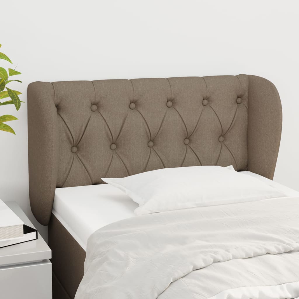 Tête de lit avec oreilles Taupe 83x23x78/88 cm Tissu - XIOS